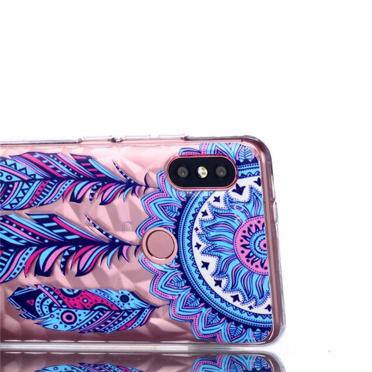 Embossed Pattern 3D Diamond Texture TPU Protective Casing for Xiaomi Redmi Note 5 Pro (Dual Camera) / Redmi Note 5 (China) - Dream Catcher-5