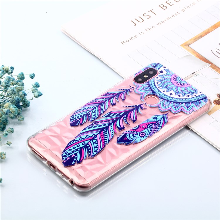 Embossed Pattern 3D Diamond Texture TPU Protective Casing for Xiaomi Redmi Note 5 Pro (Dual Camera) / Redmi Note 5 (China) - Dream Catcher-7