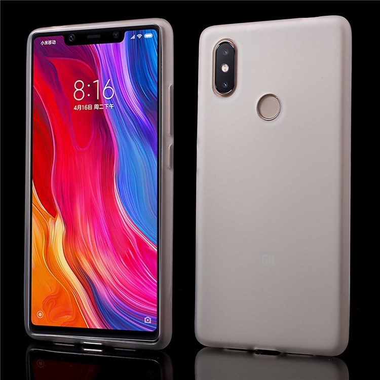 Double-sided Matte TPU Case for Xiaomi Mi 8 SE (5.88-inch) - White-1