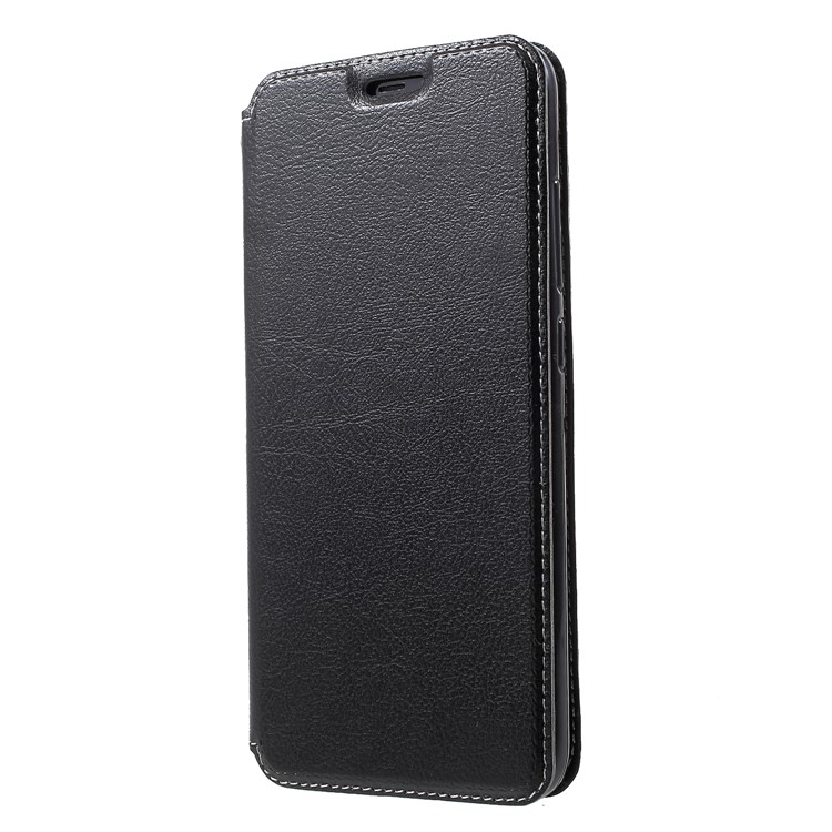 Auto-absorbed Card Slot Stand Leather Casing for Xiaomi Mi 8 (6.21-inch) - Black-3