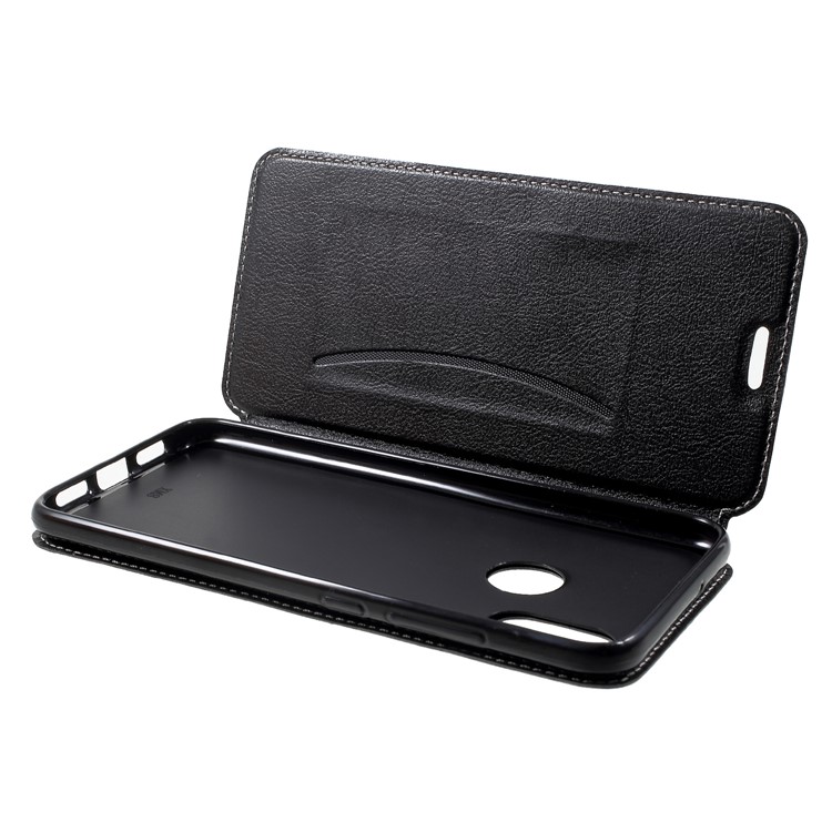 Auto-absorbed Card Slot Stand Leather Casing for Xiaomi Mi 8 (6.21-inch) - Black-6