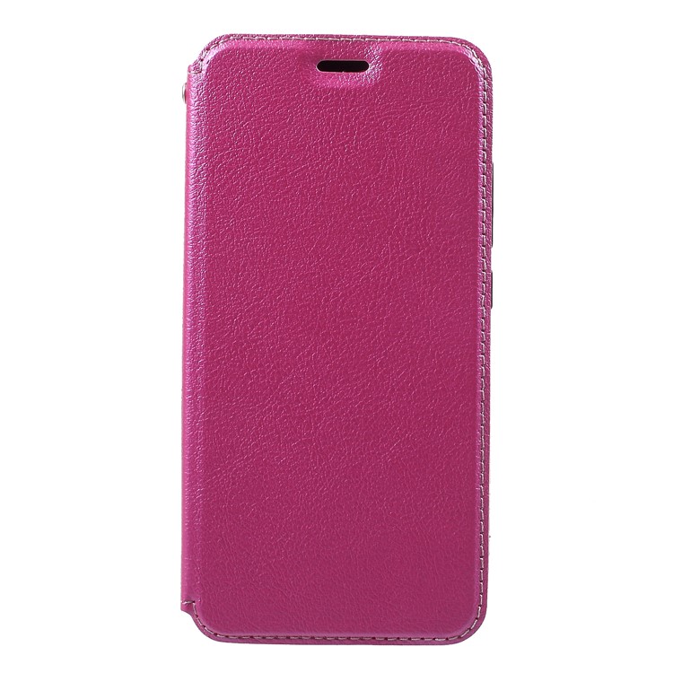 Auto-absorbed Leather Card Holder Case for Xiaomi Redmi 6 (Dual Camera: 12MP+5MP) - Rose-3