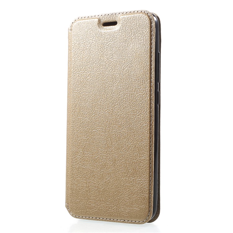 Auto-absorbed Leather Card Holder Shell for Xiaomi Redmi 6 (Dual Camera: 12MP+5MP) - Gold-3