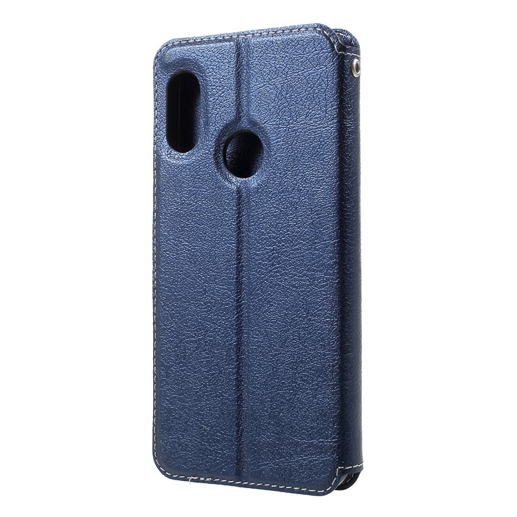 Auto-absorbed PU Leather Card Holder Case for Xiaomi Mi A2 Lite / Redmi 6 Pro - Blue-2