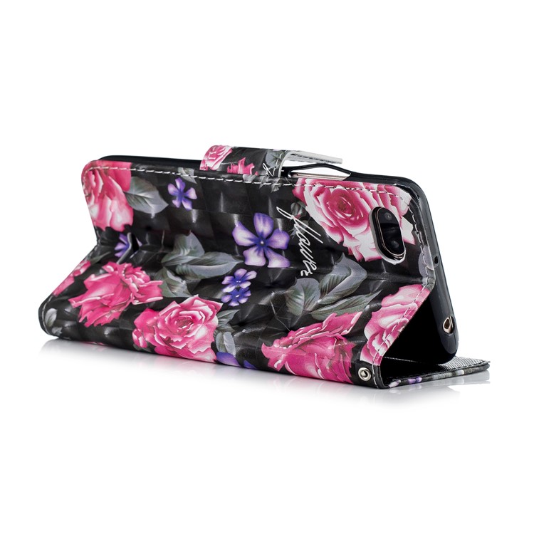 Pattern Printing Wallet Stand Leather Flip Case for Xiaomi Redmi 6A (Single 12MP Rear Camera) - Blooming Flower-4