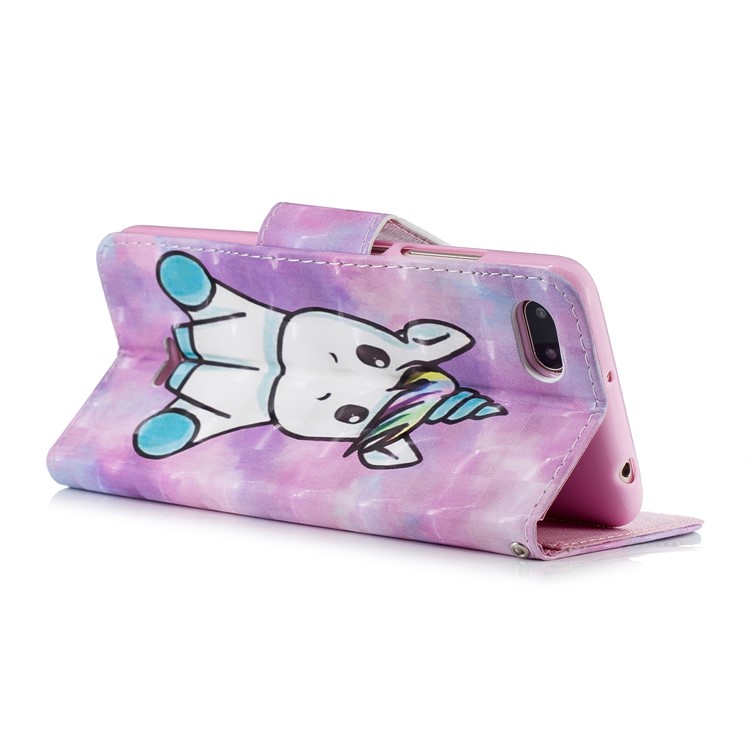 Pattern Printing Wallet Leather Protection Case for Xiaomi Redmi 6A (Single 12MP Rear Camera) - Unicorn-3