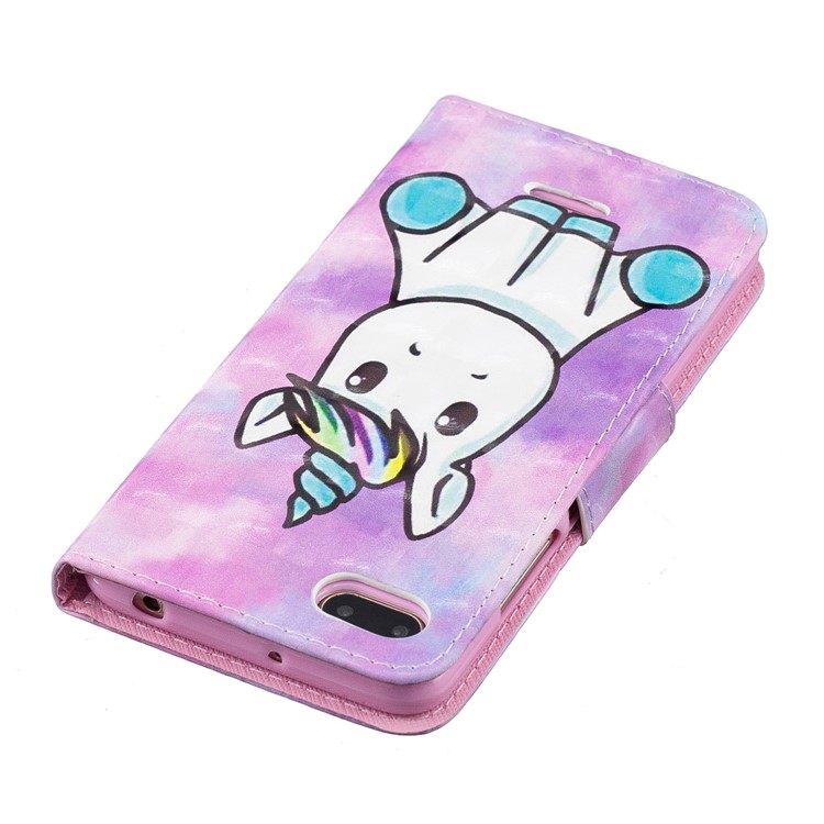 Pattern Printing Wallet Leather Protection Case for Xiaomi Redmi 6A (Single 12MP Rear Camera) - Unicorn-5