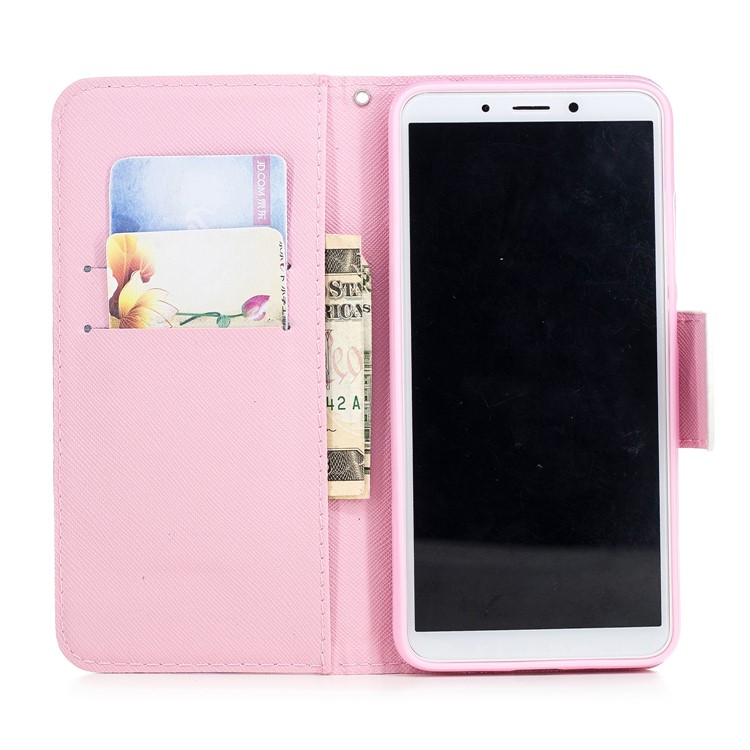 Pattern Printing Wallet Leather Protection Case for Xiaomi Redmi 6A (Single 12MP Rear Camera) - Unicorn-6