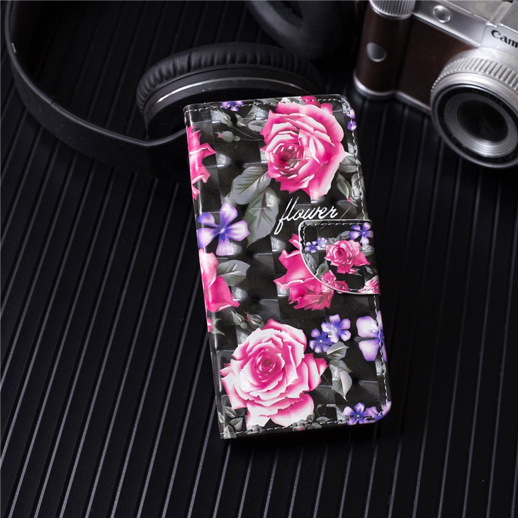 Pattern Printing Wallet Stand Leather Case for Xiaomi Redmi 6 (Dual Camera: 12MP+5MP) - Blooming Flower-10