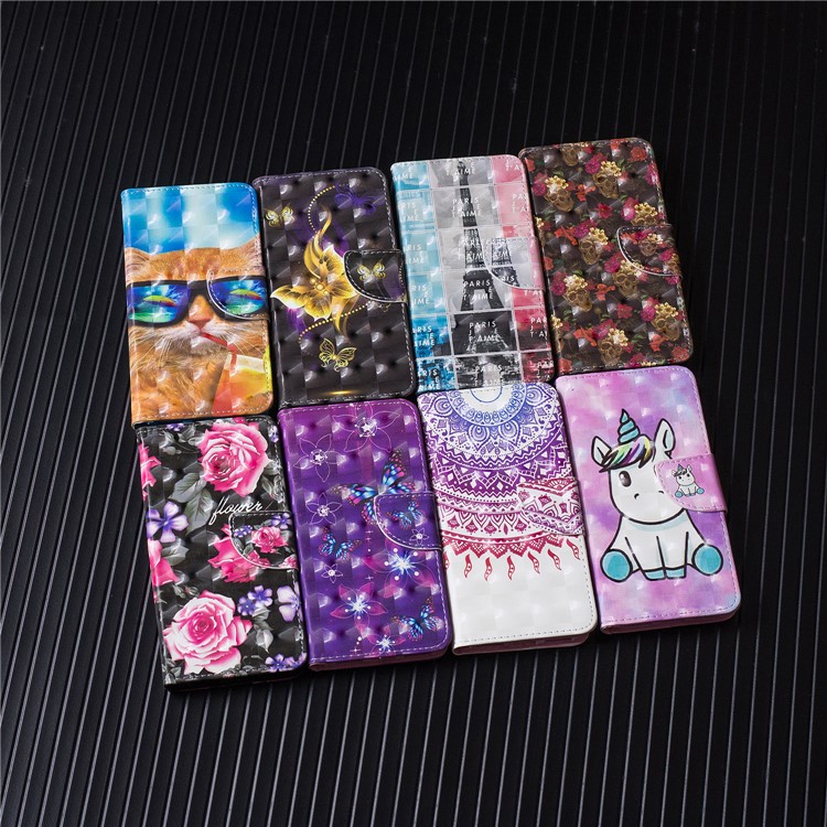 Pattern Printing Wallet Stand Leather Case for Xiaomi Redmi 6 (Dual Camera: 12MP+5MP) - Blooming Flower-11