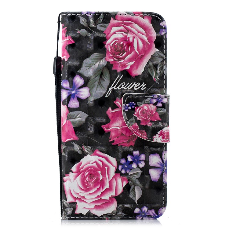 Pattern Printing Wallet Stand Leather Case for Xiaomi Redmi 6 (Dual Camera: 12MP+5MP) - Blooming Flower-2