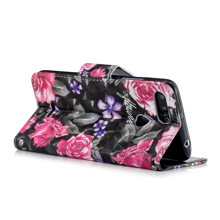 Pattern Printing Wallet Stand Leather Case for Xiaomi Redmi 6 (Dual Camera: 12MP+5MP) - Blooming Flower-4