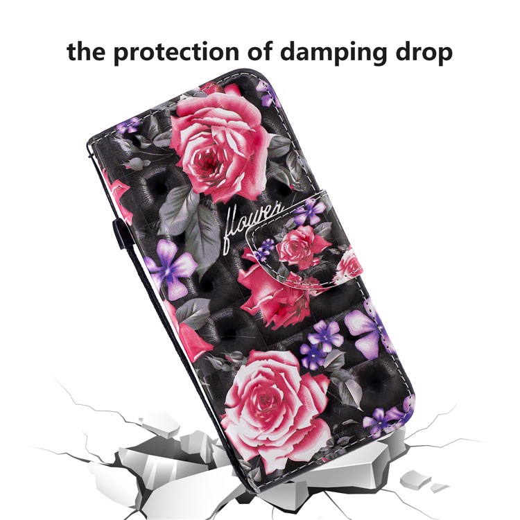 Pattern Printing Wallet Stand Leather Case for Xiaomi Redmi 6 (Dual Camera: 12MP+5MP) - Blooming Flower-9