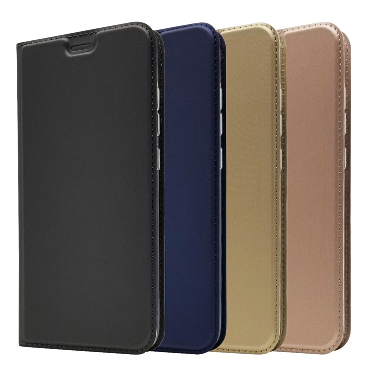 Magnetic Adsorption Leather Card Holder Case for Xiaomi Mi 8 Explorer Edition - Black-10