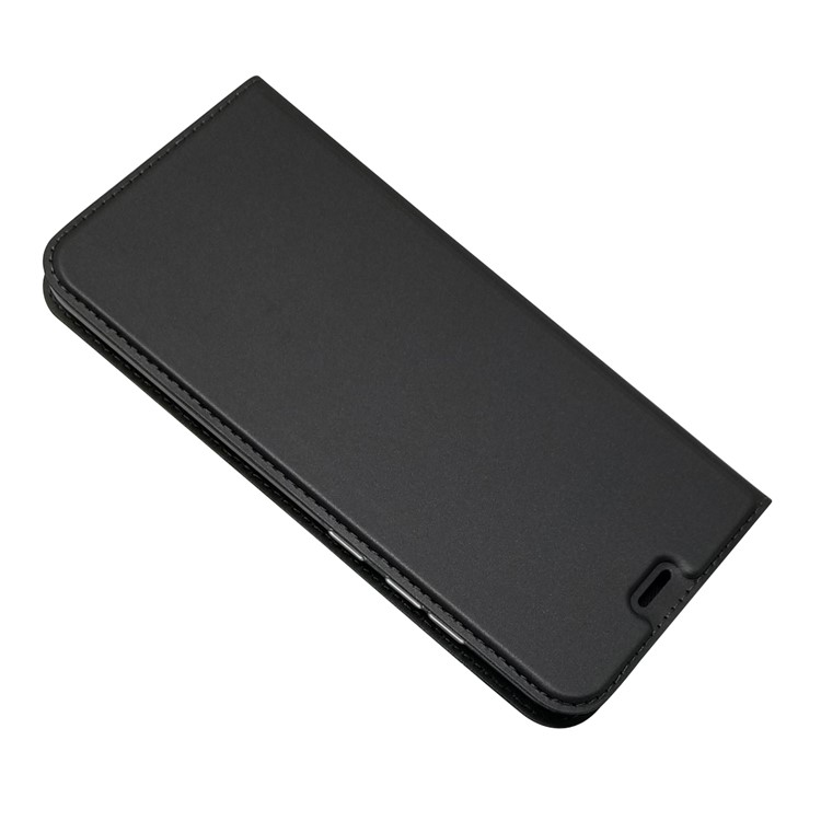 Magnetic Adsorption Leather Card Holder Case for Xiaomi Mi 8 Explorer Edition - Black-3