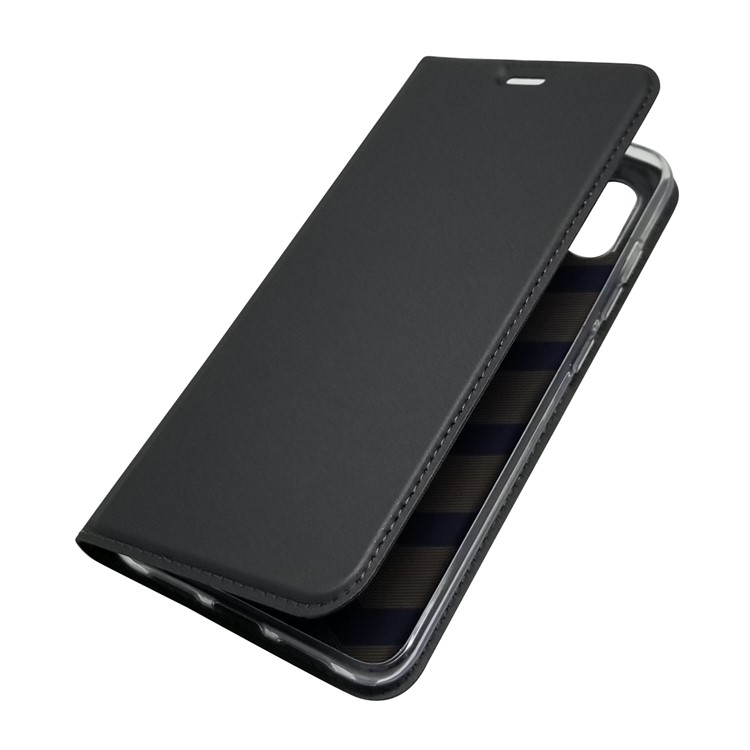 Magnetic Adsorption Leather Card Holder Case for Xiaomi Mi 8 Explorer Edition - Black-7