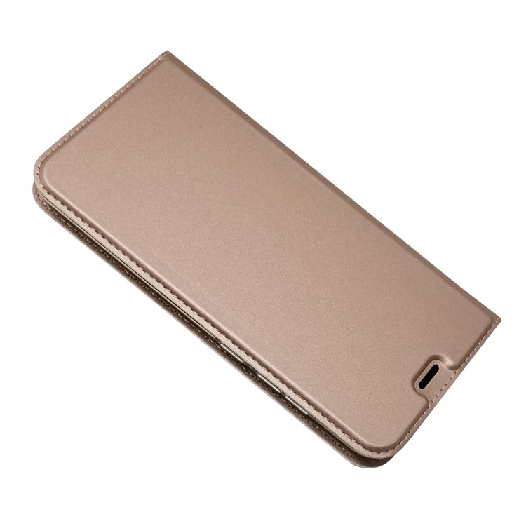 Magnetic Adsorption Leather Card Holder Flip Cover for Xiaomi Mi 8 Explorer Edition - Rose Gold-3