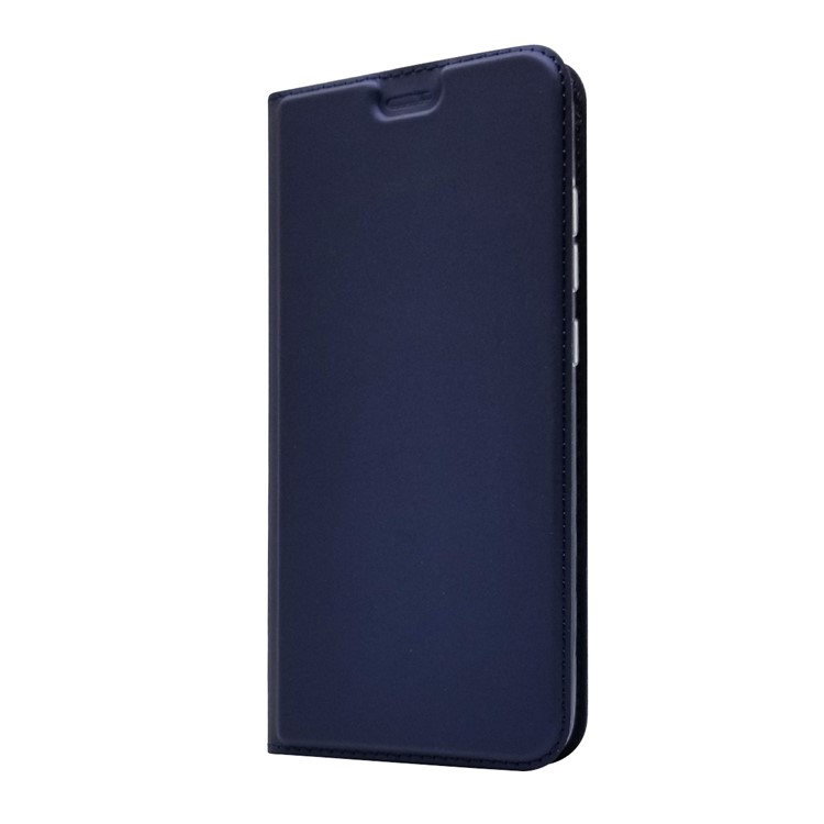 For Xiaomi Mi 8 Explorer Edition Magnetic Adsorption Leather Stand Case with Card Holder - Dark Blue-7