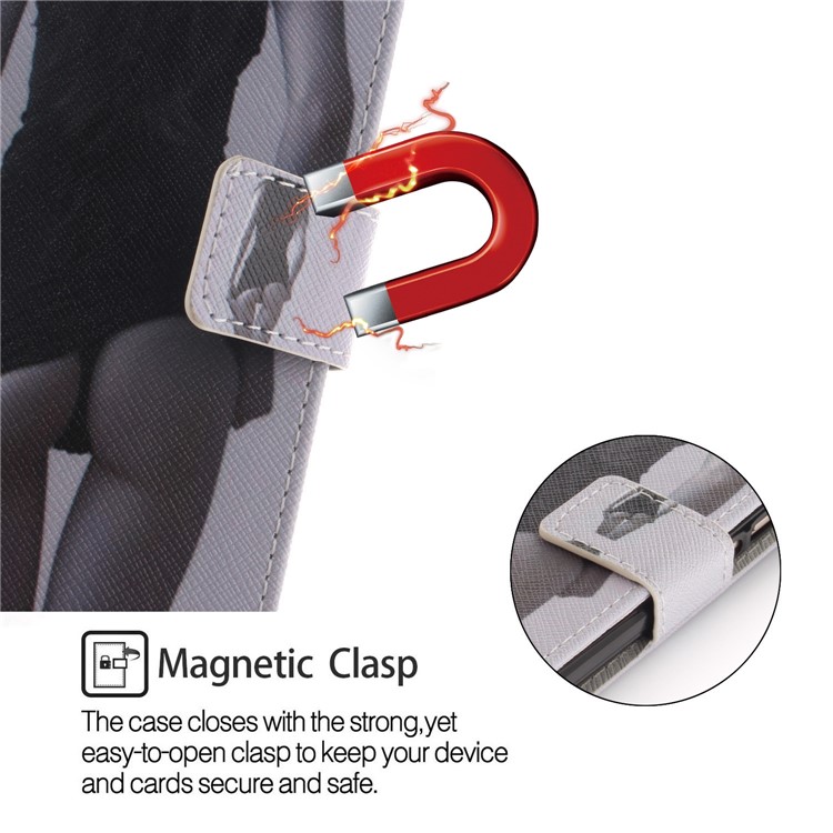 Pattern Printing Wallet Stand Leather Phone Casing for Xiaomi Redmi 6 - Hot Girl-6