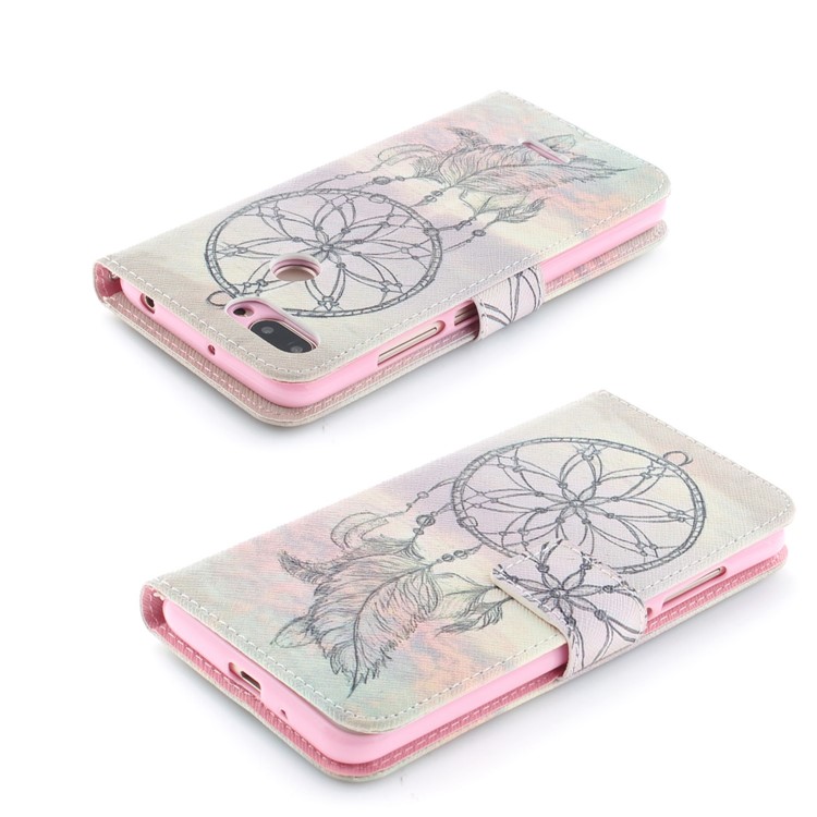 Pattern Printing Wallet Stand Leather Cell Phone Case for Xiaomi Redmi 6 - Dream Catcher-4