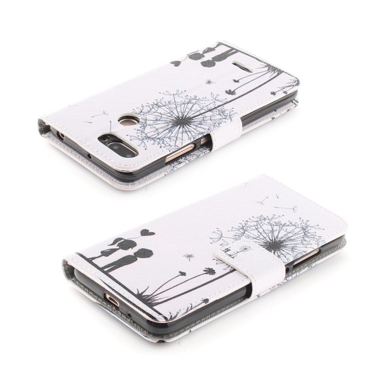 Pattern Printing Wallet Stand Leather Protective Cover for Xiaomi Redmi 6 - Dandelion and Lovers-4
