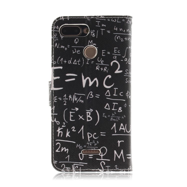 Pattern Printing Wallet Stand Leather Protective Shell for Xiaomi Redmi 6 - Formula-3
