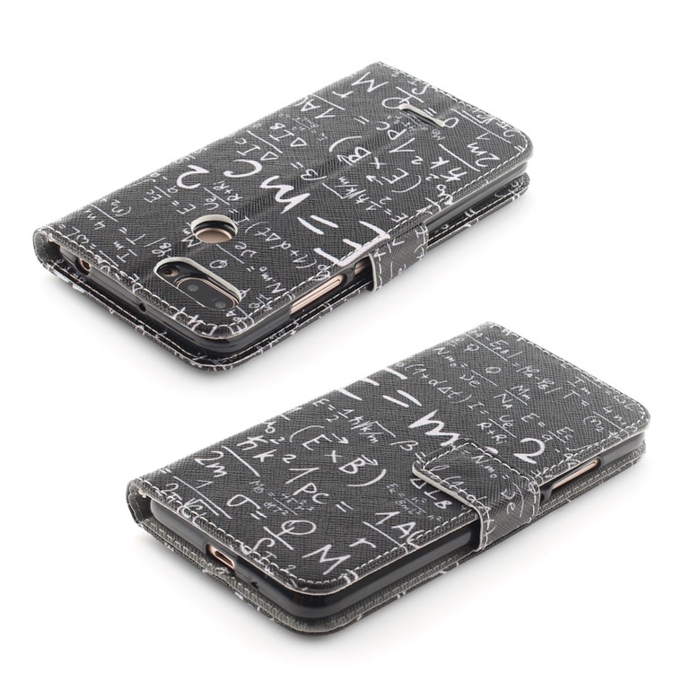 Pattern Printing Wallet Stand Leather Protective Shell for Xiaomi Redmi 6 - Formula-4