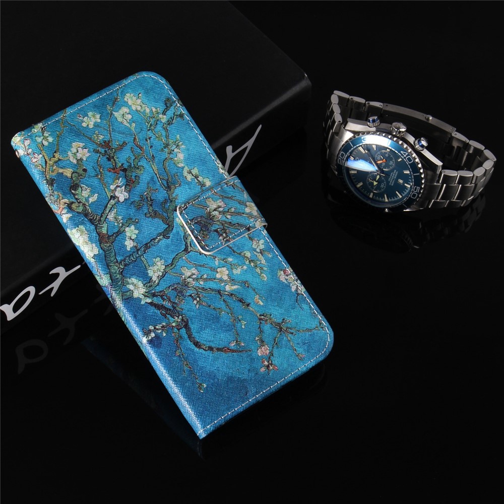 Pattern Printing Wallet Stand Leather Phone Case for Xiaomi Redmi 6A - Wintersweet-8