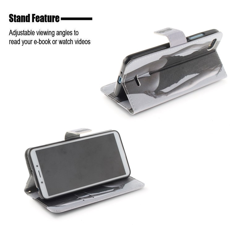 Pattern Printing Wallet Stand Leather Phone Casing for Xiaomi Redmi 6A - Hot Girl-5