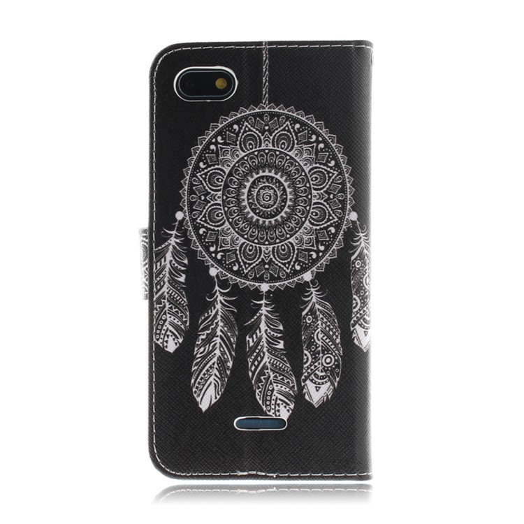 Pattern Printing Wallet Stand Leather Mobile Phone Case for Xiaomi Redmi 6A - Tribal Dream Catcher-3