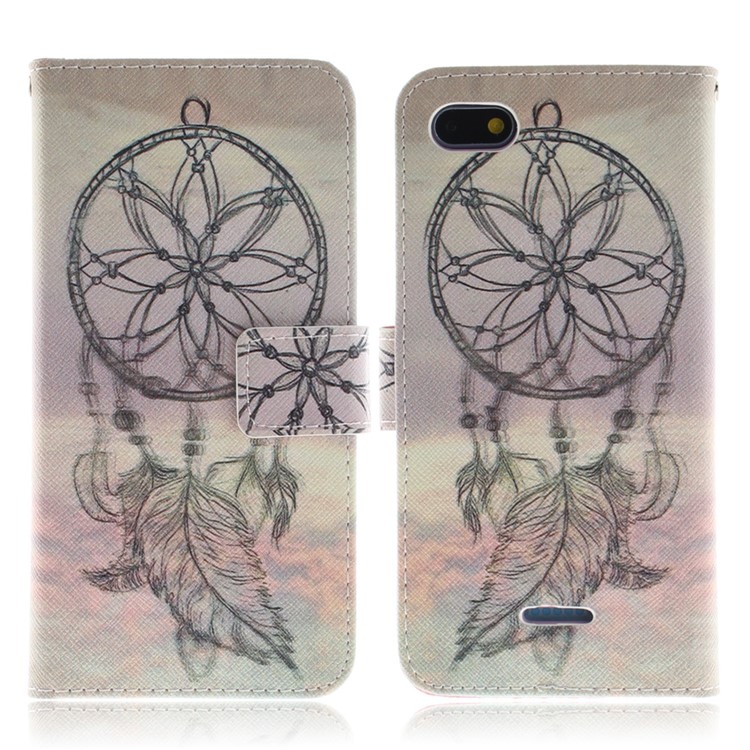 Pattern Printing Wallet Stand Leather Protective Case for Xiaomi Redmi 6A - Dream Catcher-2