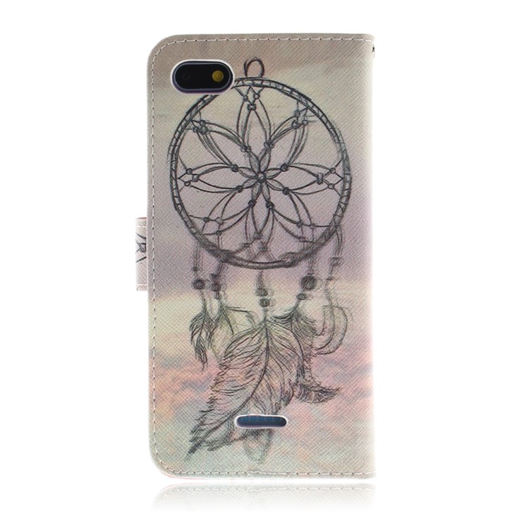 Pattern Printing Wallet Stand Leather Protective Case for Xiaomi Redmi 6A - Dream Catcher-3