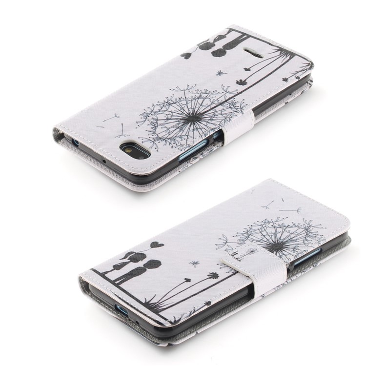 Pattern Printing Wallet Stand Leather Flip Cover for Xiaomi Redmi 6A - Dandelion and Lovers-4