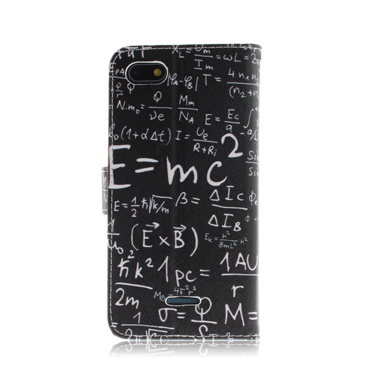 Pattern Printing Wallet Stand Leather Flip Shell for Xiaomi Redmi 6A - Formula-3