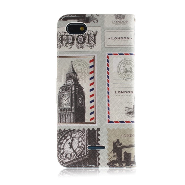 Pattern Printing Wallet Stand Magnetic Leather Phone Case for Xiaomi Redmi 6A - London Elements-3