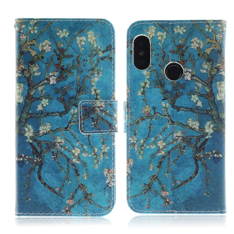 Pattern Printing Wallet Stand Leather Phone Case for Xiaomi Mi A2 Lite / Redmi 6 Pro - Wintersweet-2