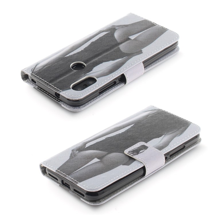 Pattern Printing Wallet Stand Leather Phone Casing for Xiaomi Mi A2 Lite / Redmi 6 Pro - Hot Girl-4