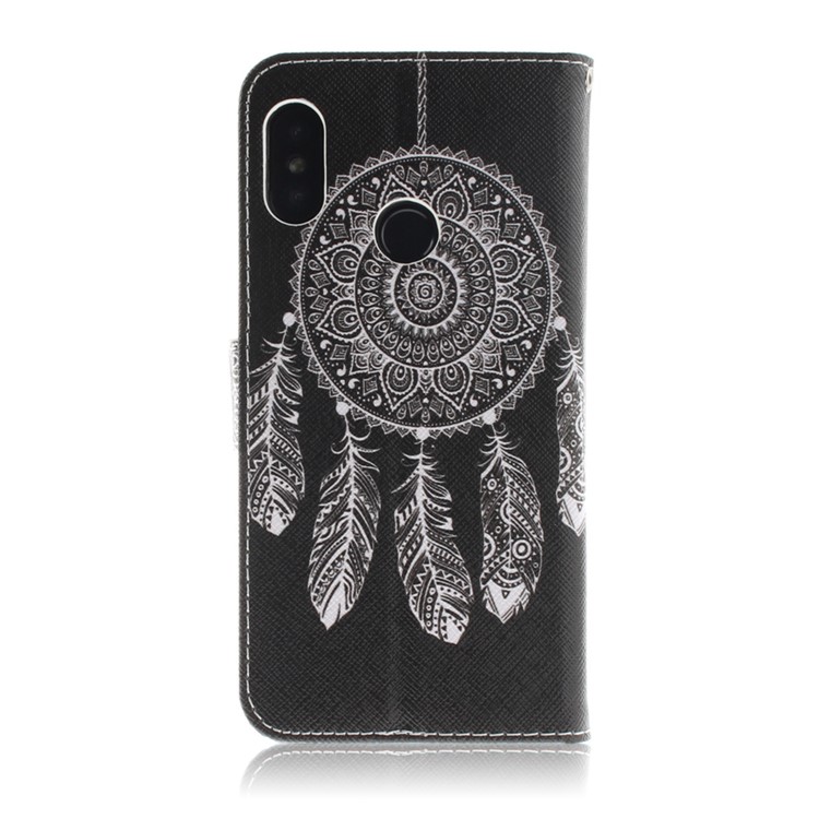 Pattern Printing Wallet Stand Leather Mobile Phone Case for Xiaomi Mi A2 Lite / Redmi 6 Pro - Tribal Dream Catcher-3