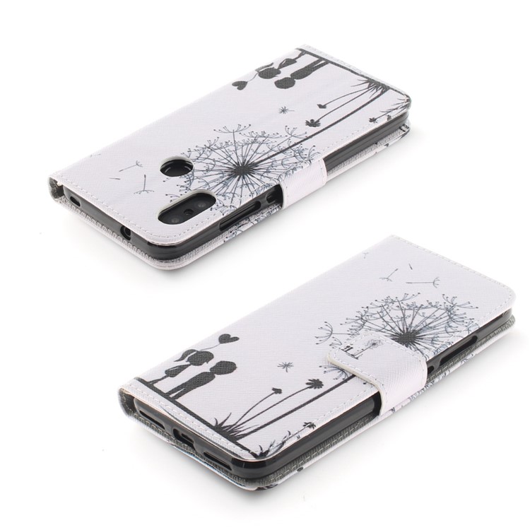 Pattern Printing Wallet Stand Leather Protective Shell for Xiaomi Mi A2 Lite / Redmi 6 Pro - Dandelion and Lovers-4