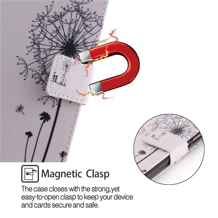 Pattern Printing Wallet Stand Leather Protective Shell for Xiaomi Mi A2 Lite / Redmi 6 Pro - Dandelion and Lovers-6