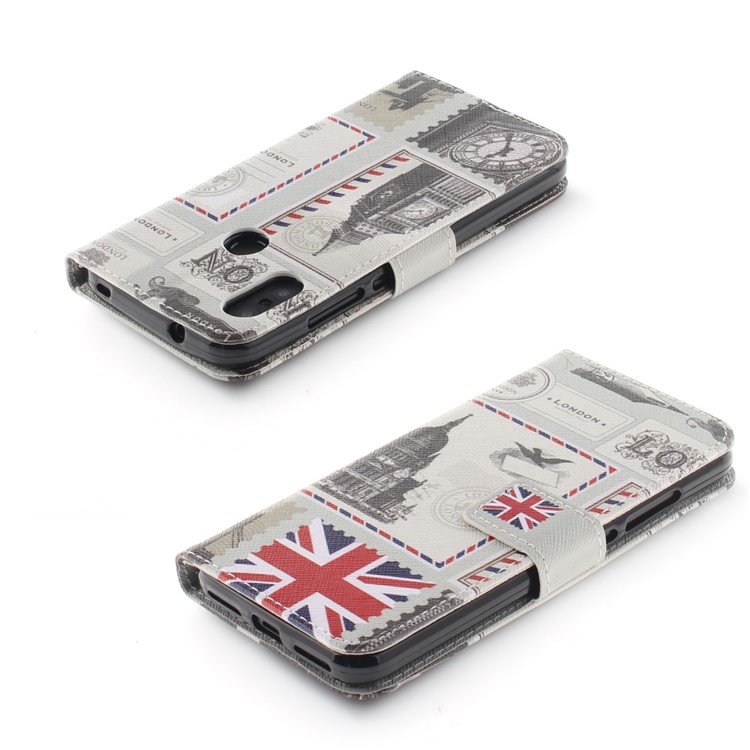 Pattern Printing Wallet Stand Leather Flip Phone Case for Xiaomi Mi A2 Lite / Redmi 6 Pro - London Elements-4