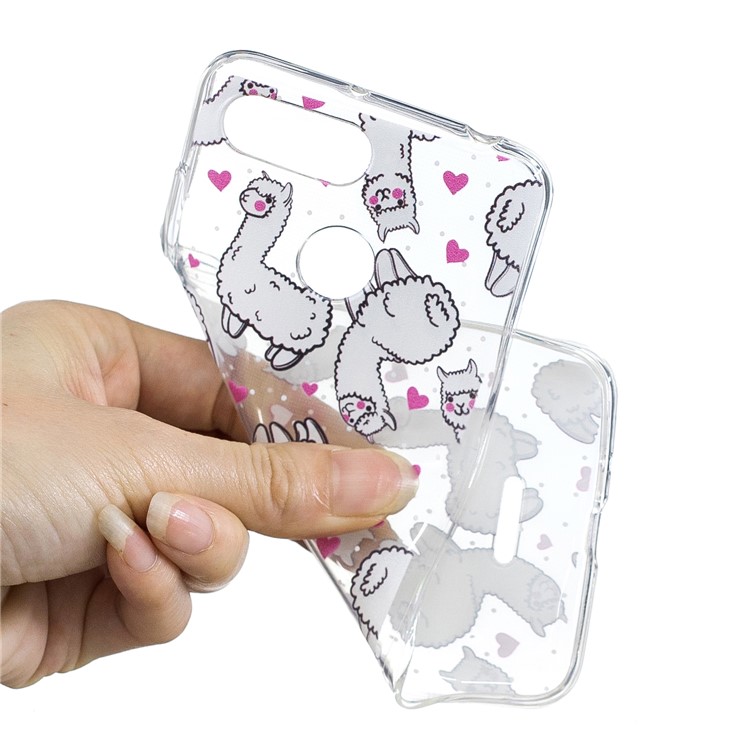 Pattern Printing IMD TPU Phone Back Case for Xiaomi Redmi 6 - Alpacas-3