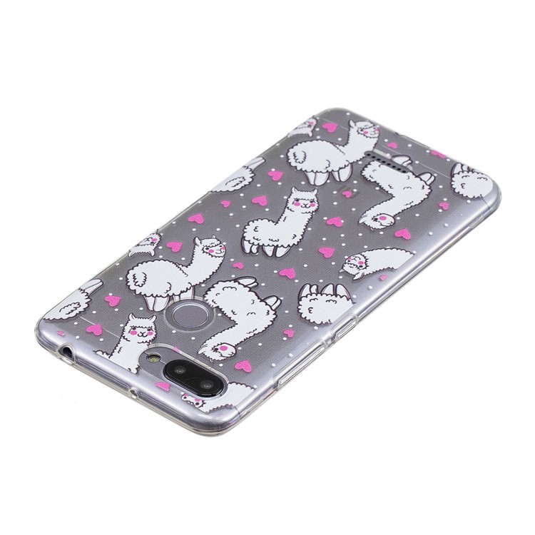 Pattern Printing IMD TPU Phone Back Case for Xiaomi Redmi 6 - Alpacas-5
