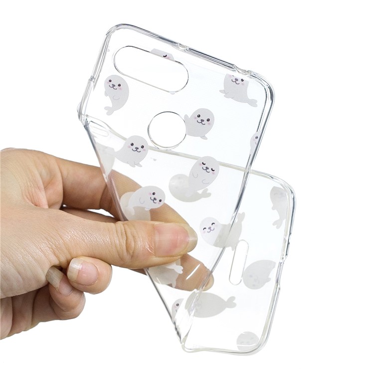 Pattern Printing IMD TPU Phone Accessory Case for Xiaomi Redmi 6 - Sea Lion-3