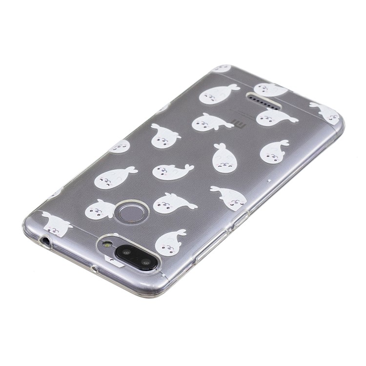 Pattern Printing IMD TPU Phone Accessory Case for Xiaomi Redmi 6 - Sea Lion-5