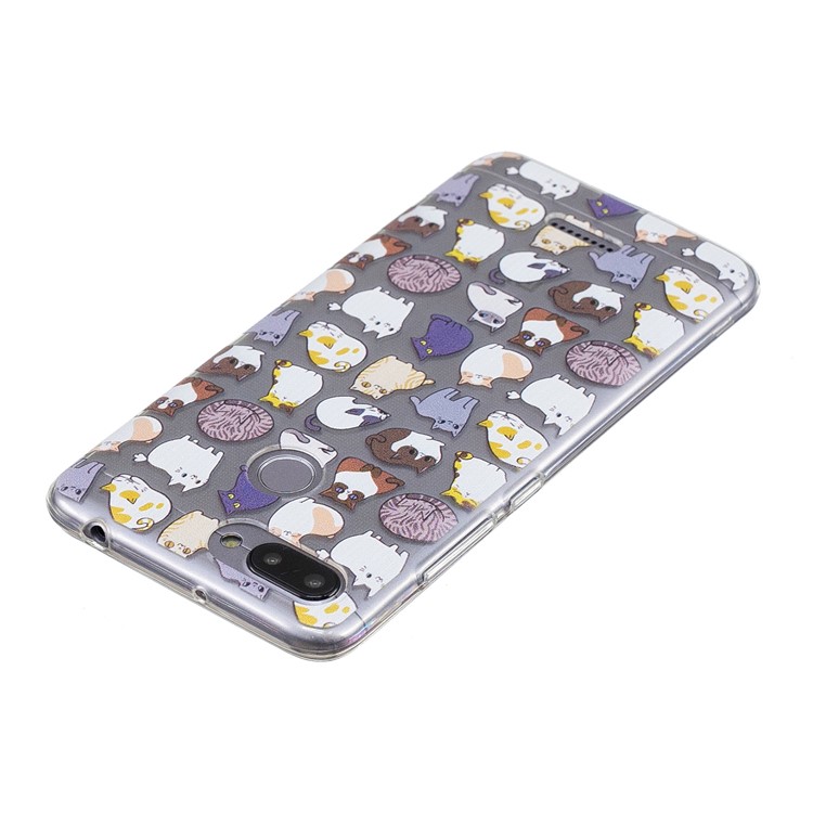 Pattern Printing IMD TPU Mobile Phone Shell for Xiaomi Redmi 6 - Cartoon Cats-5