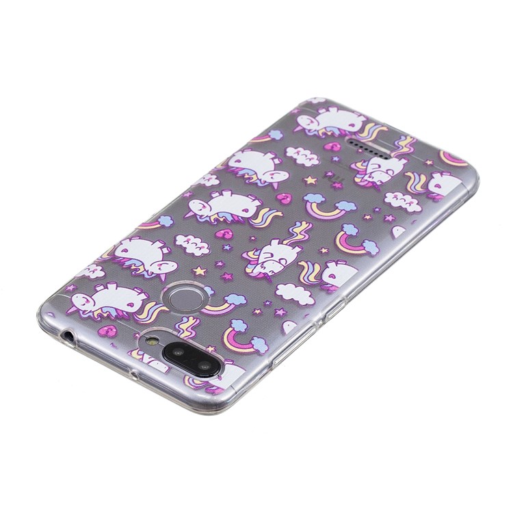 Pattern Printing IMD TPU Case Mobile Accessory for Xiaomi Redmi 6 - Lovely Unicorns-5