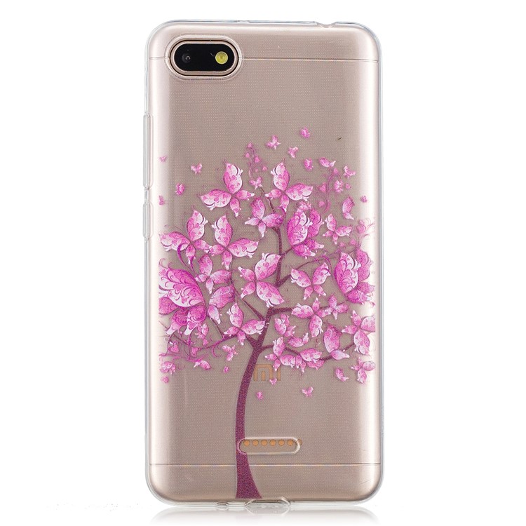 Pattern Printing IMD TPU Mobile Phone Casing for Xiaomi Redmi 6A (Single 12MP Rear Camera) - Tree-2