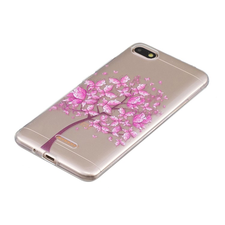 Pattern Printing IMD TPU Mobile Phone Casing for Xiaomi Redmi 6A (Single 12MP Rear Camera) - Tree-4