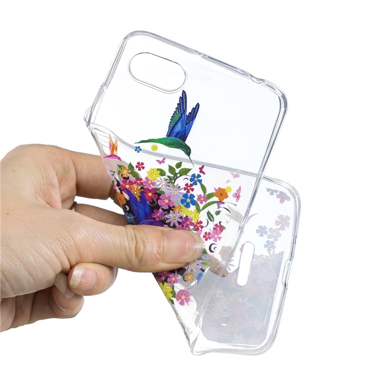 Pattern Printing IMD TPU Mobile Case for Xiaomi Redmi 6A (Single 12MP Rear Camera) - Flowered Girl-3